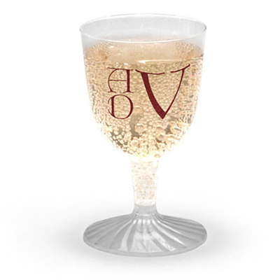 Personalized Plastic 5 oz. Wine Goblet